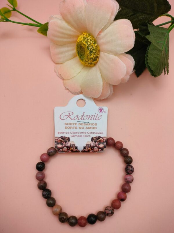 Pulseira Rodonite 6mm