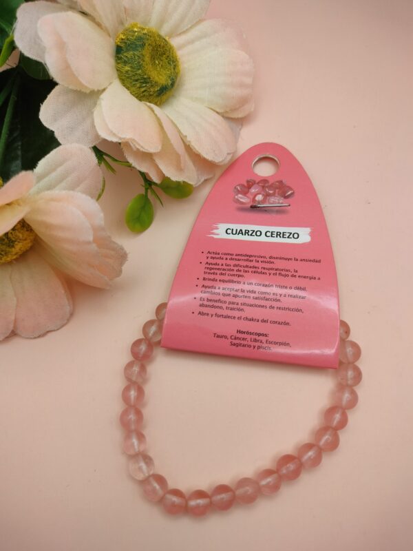 Pulseira Quartzo Cereja 6mm