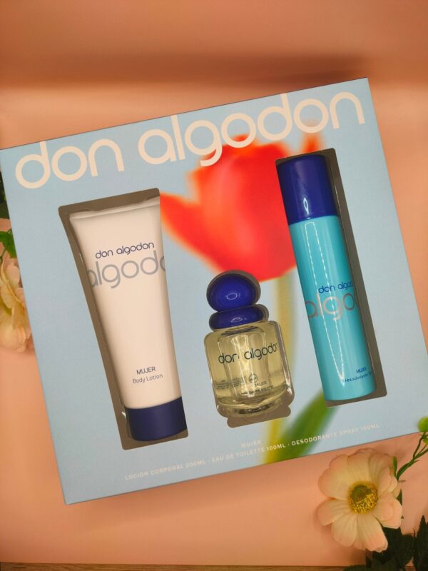 Conjunto Tripack Feminino EDT 100 ml + Deo + SG Don Algodón