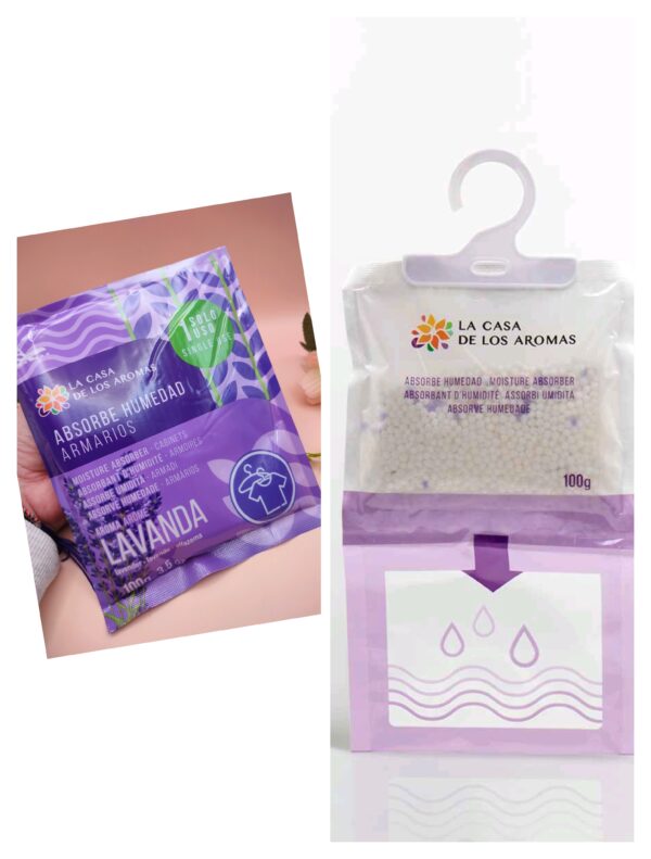 Absorve Umidade Cabide Lavanda La Casa de Los Aromas