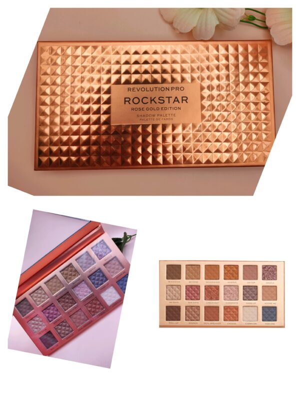 Paleta de Sombras Revolution Rockstar Edição Rose Gold