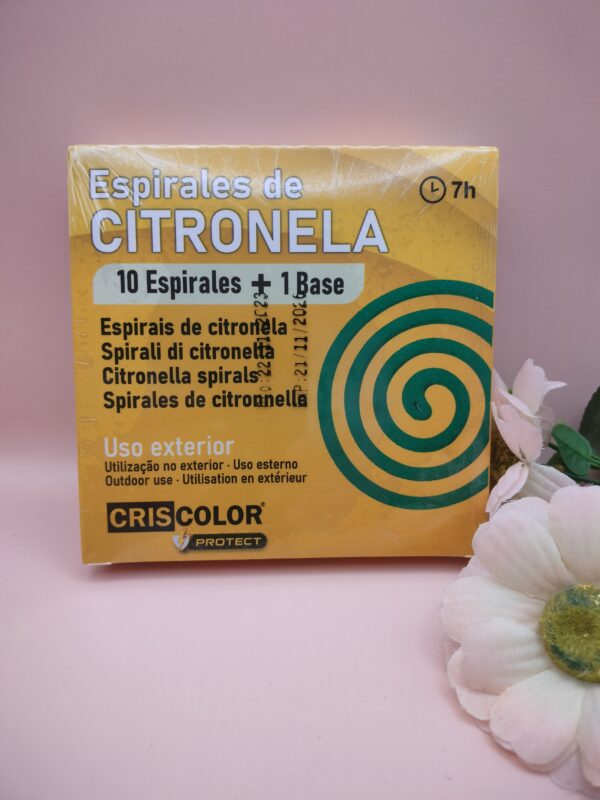 Espirais de Citronela ( 10 uni ) + Base