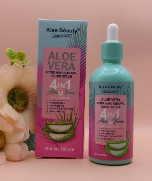 Aloe Vera 4 em 1 Sérum Reparador Pós-Depilação Kiss Beauty – 100 ml