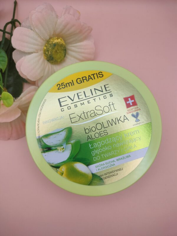 Creme Hidratante para Rosto e Corpo Bioolive & Aloe Vera Eveline Cosmetics – 175 ml + 25 ml Grátis